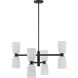 Baldwin 8 Light 30 inch Matte Black Chandelier Ceiling Light, Essentials