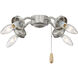 Fitter 4 Light Incandescent Satin Nickel Fan Light Kit
