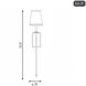 Monroe 1 Light 6.75 inch Matte Black Wall Sconce Wall Light, Essentials