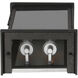 Brooke 2 Light 20 inch Matte Black Outdoor Wall Lantern