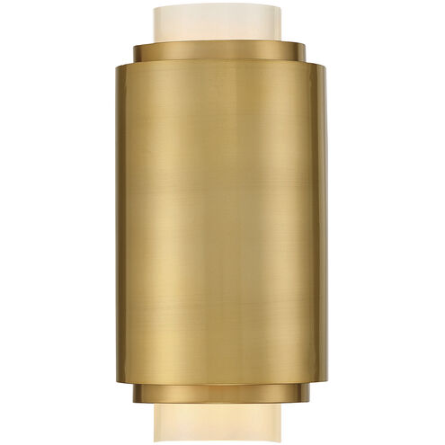 Beacon 2 Light 8 inch Burnished Brass ADA Wall Sconce Wall Light