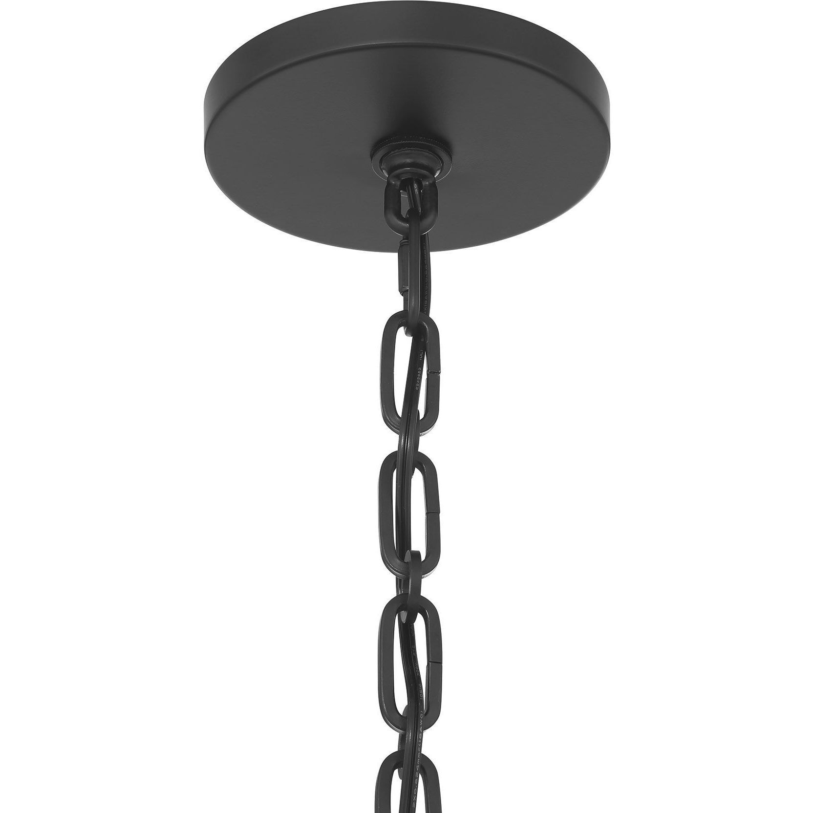 Allston 8 Light 36 inch Matte Black Chandelier Ceiling Light