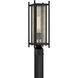Jacobs 1 Light 18.5 inch Matte Black Outdoor Post Lantern