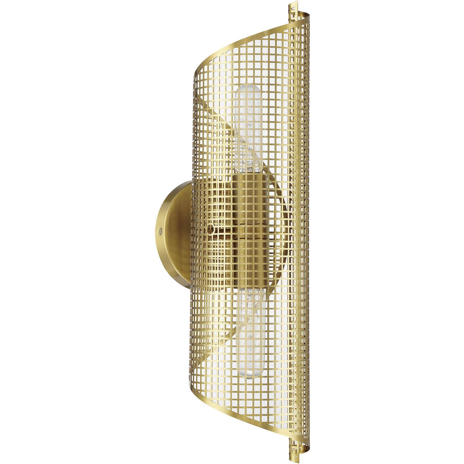 Hillbourne Wall Sconce Wall Light in Warm Brass