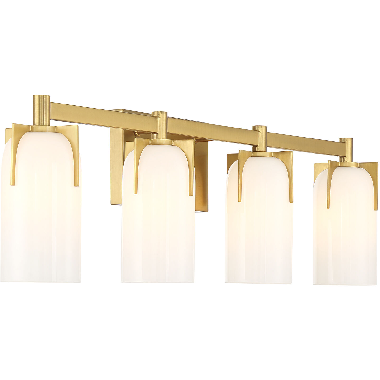 Caldwell 4 Light 32 inch Warm Brass Bathroom Vanity Light Wall Light