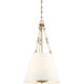 Austin 4 Light 18 inch Warm Brass Pendant Ceiling Light, Essentials