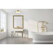 Thayer LED 20 inch Warm Brass Semi-Flush Ceiling Light