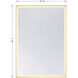 Paulding 60 X 42 inch Gold LED Mirror