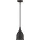 Vintage 1 Light 7 inch English Bronze Mini Pendant Ceiling Light