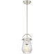 St. Clare 1 Light 6 inch Polished Nickel Mini Pendant Ceiling Light