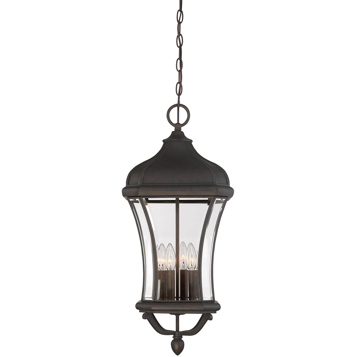 Realto 4 Light 12 inch Walnut Patina Outdoor Hanging Lantern