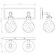 Dansk 2 Light 13.25 inch Galvanized Metal Bathroom Vanity Light Wall Light