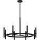 Padgett 8 Light 32 inch Matte Black Chandelier Ceiling Light