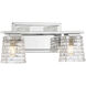 Northam 2 Light 12.63 inch Polished Chrome Bathroom Vanity Light Wall Light