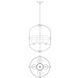 Kirkland 4 Light 16.5 inch English Bronze and Warm Brass Pendant Ceiling Light