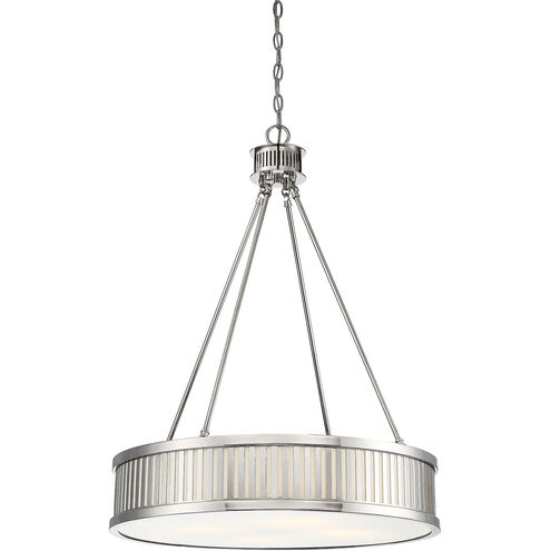 William 4 Light 24 inch Polished Nickel Pendant Ceiling Light