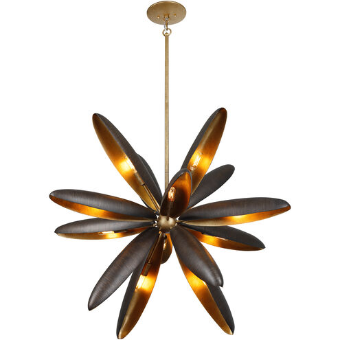 Estrella Del Mar 14 Light 36 inch Centura with Burnished Gold Chandelier Ceiling Light