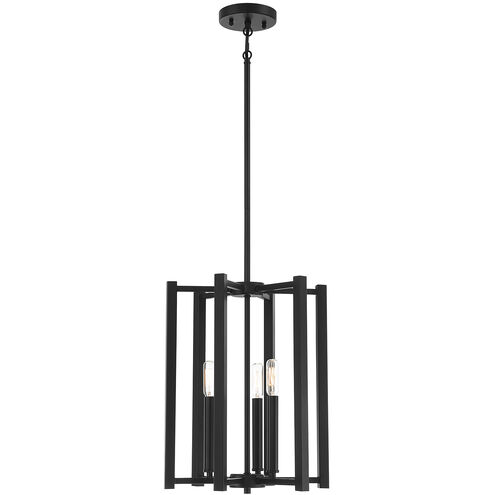 Benson 3 Light 13 inch Matte Black Pendant Ceiling Light, Essentials