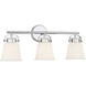 Kaden 3 Light 26 inch Polished Chrome Bathroom Vanity Light Wall Light, Essentials