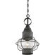 Enfield 1 Light 9.75 inch Oxidized Black Outdoor Hanging Lantern