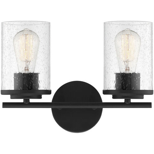 Marshall 2 Light 13.25 inch Black Bathroom Vanity Light Wall Light, Essentials