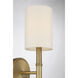 Fremont 1 Light 5 inch Warm Brass Wall Sconce Wall Light, Essentials