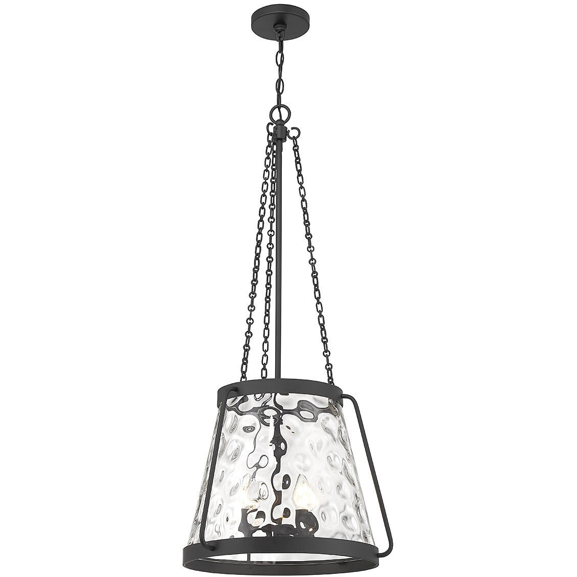 Crawford 4 Light 18 inch Matte Black Pendant Ceiling Light