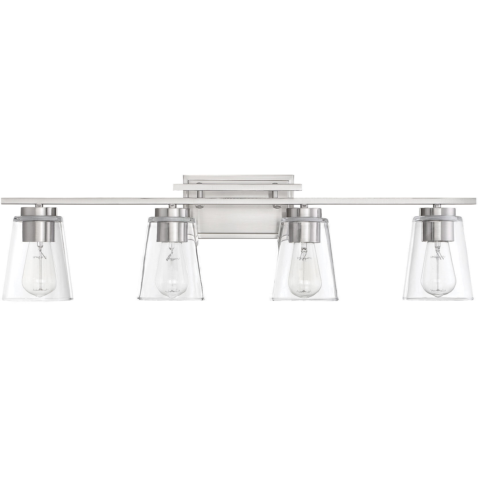 Calhoun 4 Light 32 inch Satin Nickel Bathroom Vanity Light Wall Light, Essentials