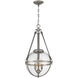 Bozeman 3 Light 14 inch Antique Nickel Pendant Ceiling Light
