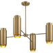 Lio 8 Light 31 inch Noble Brass Chandelier Ceiling Light