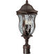 Monticello 3 Light 23 inch Walnut Patina Outdoor Post Lantern