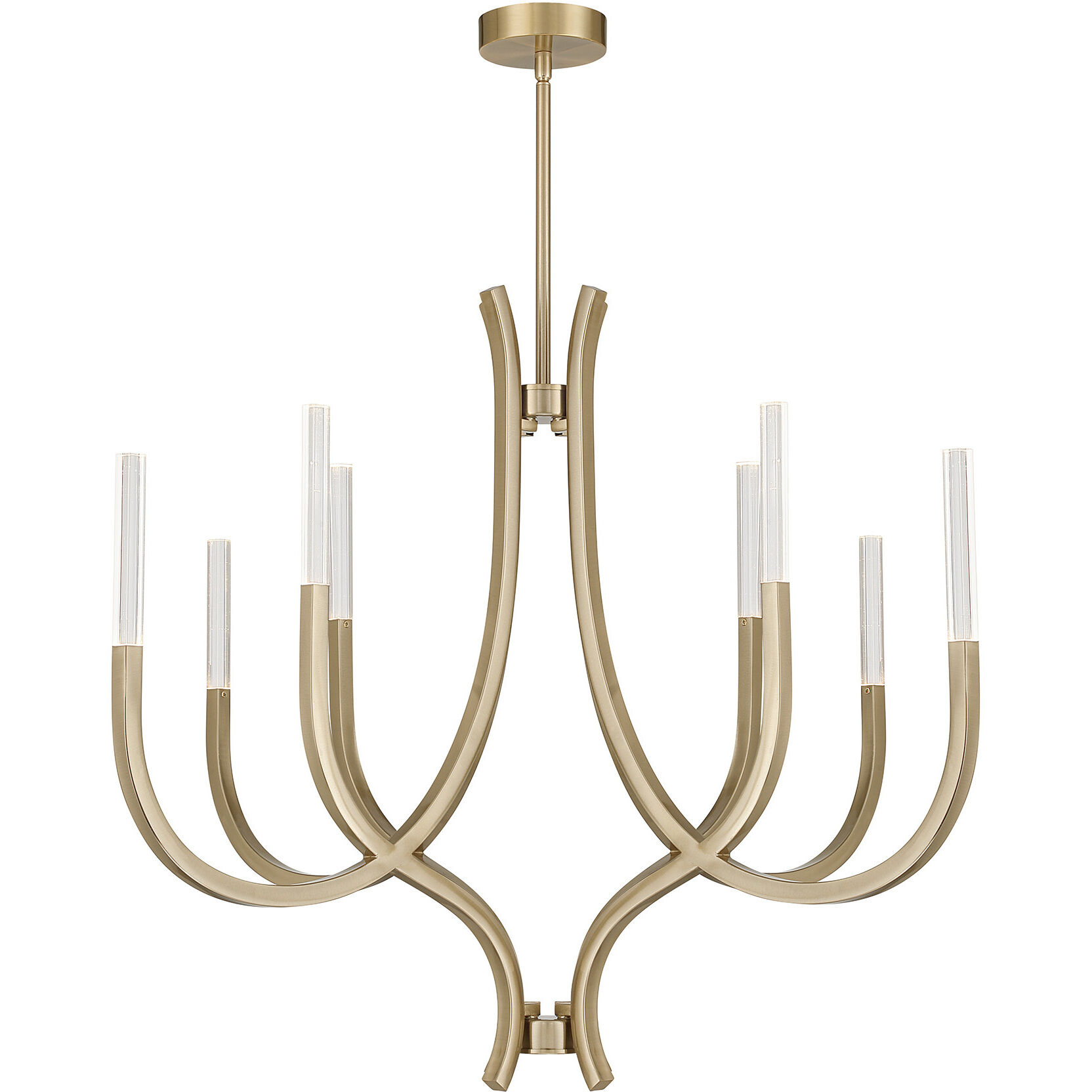 Bradford LED 40 inch Noble Brass Chandelier Ceiling Light