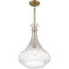 Bristo 1 Light 14 inch Warm Brass Pendant Ceiling Light, Essentials