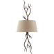 Brambles 2 Light 13.5 inch Moonlit Bark Sconce Wall Light