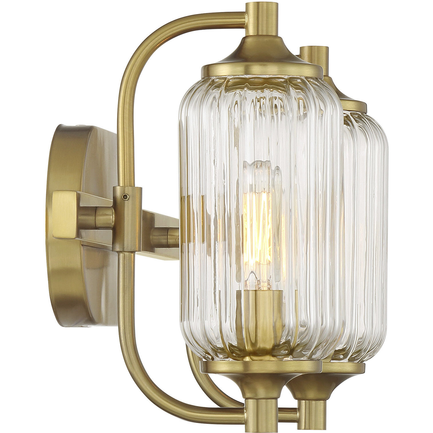 Holton 2 Light 16 inch Warm Brass Bathroom Vanity Light Wall Light