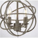 North LED Aged Wood Fan Light Kit
