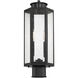 Hawthorne 2 Light 17.25 inch Black Outdoor Post Lantern, Lighting One