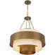 Davenport 6 Light 28 inch Antique Patina Pendant Ceiling Light