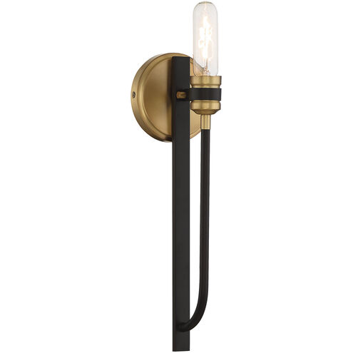 Kenyon 1 Light 5 inch Bronze with Brass Accents Wall Sconce Wall Light, Essentials