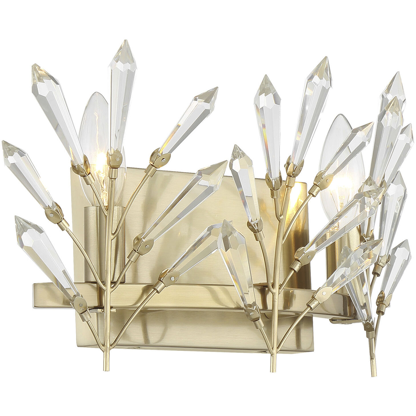 Orianna 2 Light 14.5 inch Noble Brass Bathroom Vanity Light Wall Light