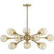 Matisse 18 Light 20.5 inch Warm Brass Chandelier Ceiling Light