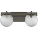 Darien 2 Light 17 inch Mediterranean Bronze Bathroom Vanity Light Wall Light