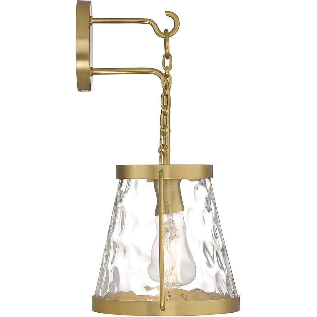 Crawford 1 Light 10 inch Warm Brass Wall Sconce Wall Light