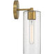 Ricci 1 Light 5 inch Warm Brass Wall Sconce Wall Light, Lighting One