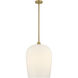 Livingston 1 Light 16 inch Warm Brass Pendant Ceiling Light
