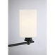 Woodbury 4 Light 28 inch Black Vanity Light Wall Light