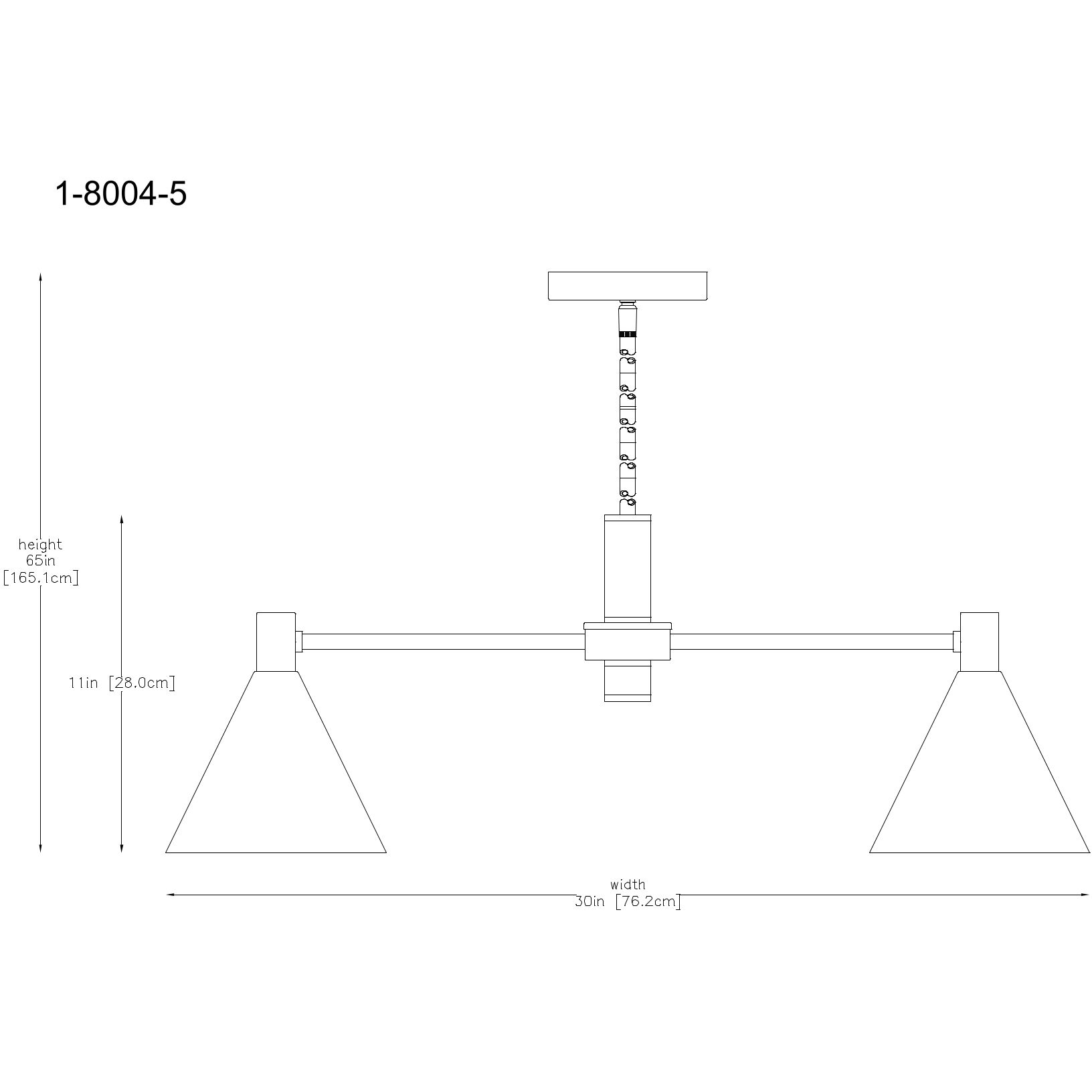 Pharos 5 Light 30 inch Noble Brass Chandelier Ceiling Light