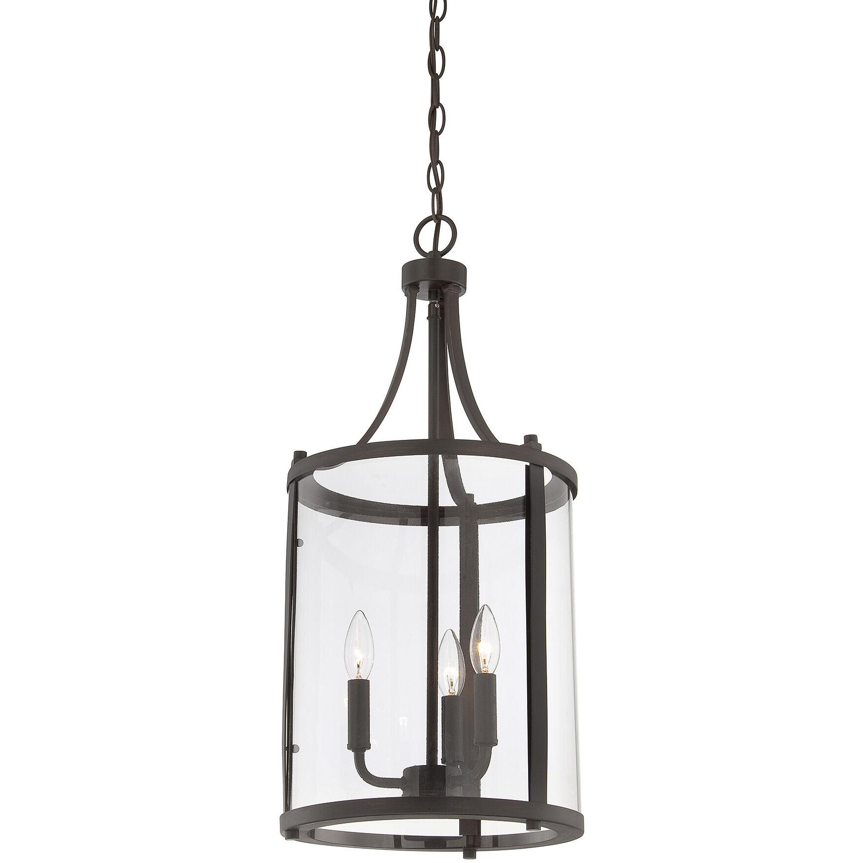 Penrose 3 Light 12 inch English Bronze Pendant Ceiling Light, Essentials