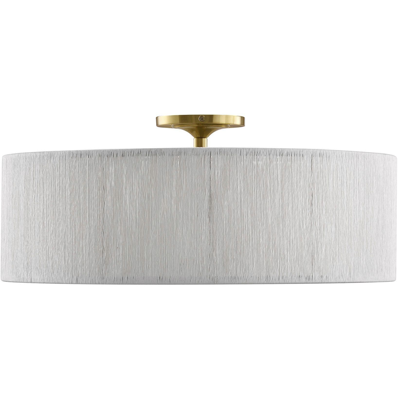 Maynard 4 Light 22 inch Warm Brass Flush Mount Ceiling Light