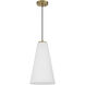 Christos 1 Light 10 inch Warm Brass Pendant Ceiling Light, Lighting One